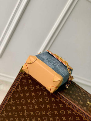 LV N40751 Louis Vuitton Nano Steamer Small City Bag Blue - Default Title - View 4