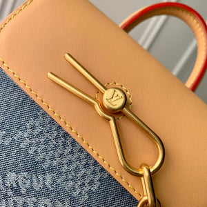 LV N40751 Louis Vuitton Nano Steamer Small City Bag Blue - Default Title - View 5