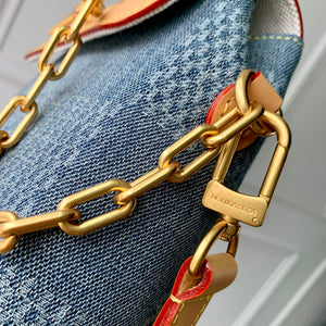 LV N40751 Louis Vuitton Nano Steamer Small City Bag Blue - Default Title - View 6