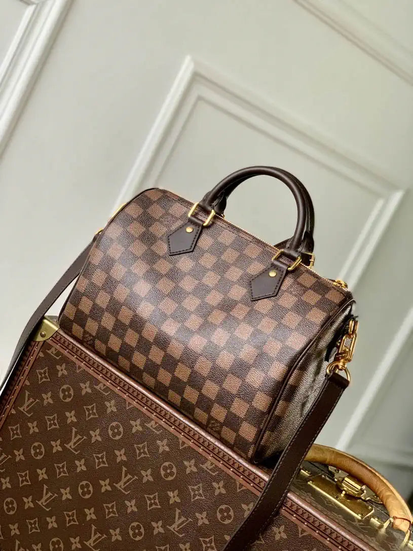 LV N40772 Louis Vuitton Speedy 25 Bandouliere Bag Damier Phriendship