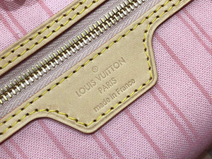 LV N41050 Louis Vuitton Neverfull MM Tote Bag Pink - Default Title - View 5