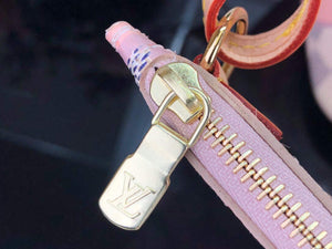 LV N41050 Louis Vuitton Neverfull MM Tote Bag Pink - Default Title - View 6
