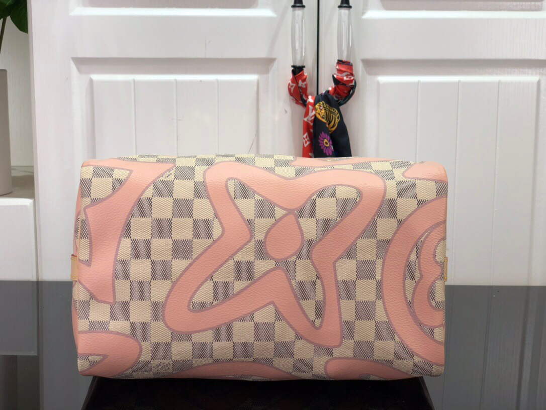 LV N41052 Louis Vuitton Speedy Bandoulière 30 Damier Azur - Default Title - View 4