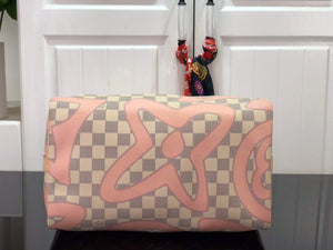 LV N41052 Louis Vuitton Speedy Bandoulière 30 Damier Azur - Default Title - View 4