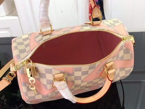 LV N41052 Louis Vuitton Speedy Bandoulière 30 Damier Azur - Default Title - View 9