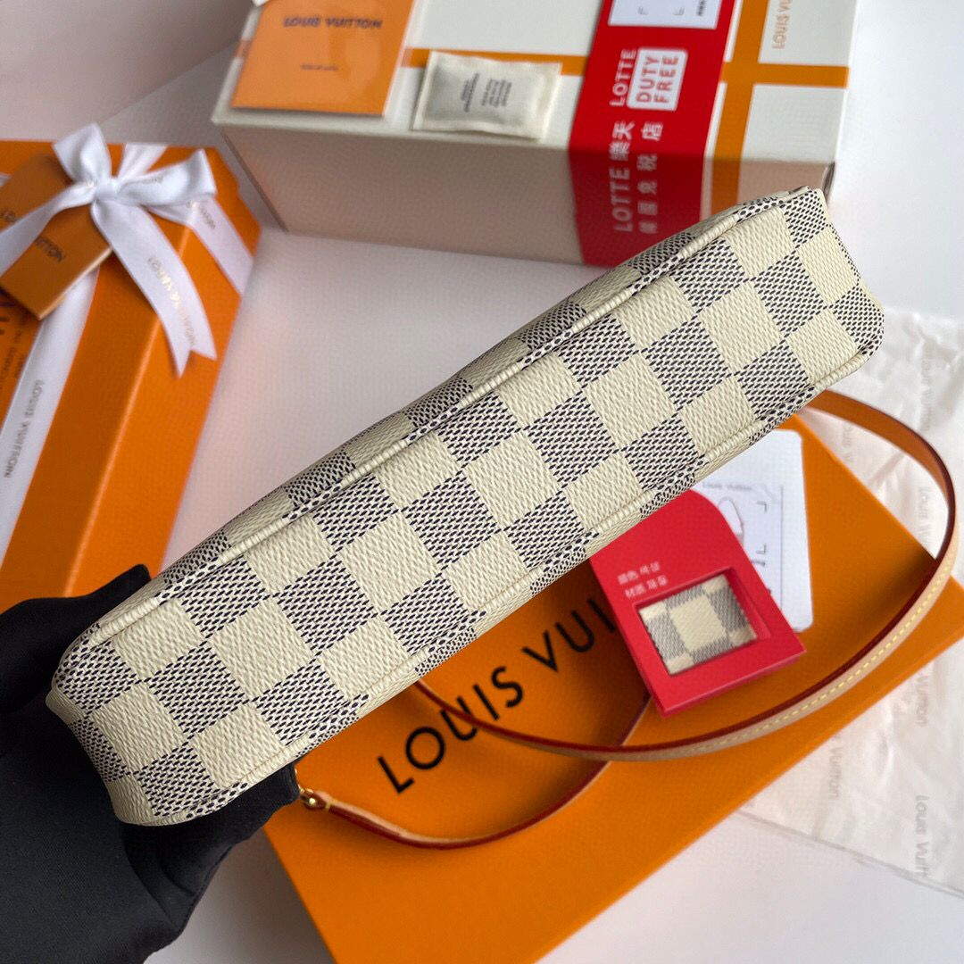 LV N41207 Louis Vuitton Pochette Accessoires Damier azur canvas - Default Title - View 8