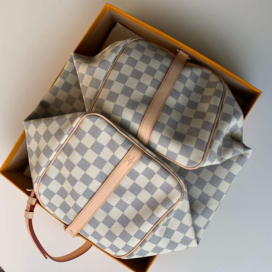 LV N41372 Louis Vuitton Speedy 35 Damier Azur N41366