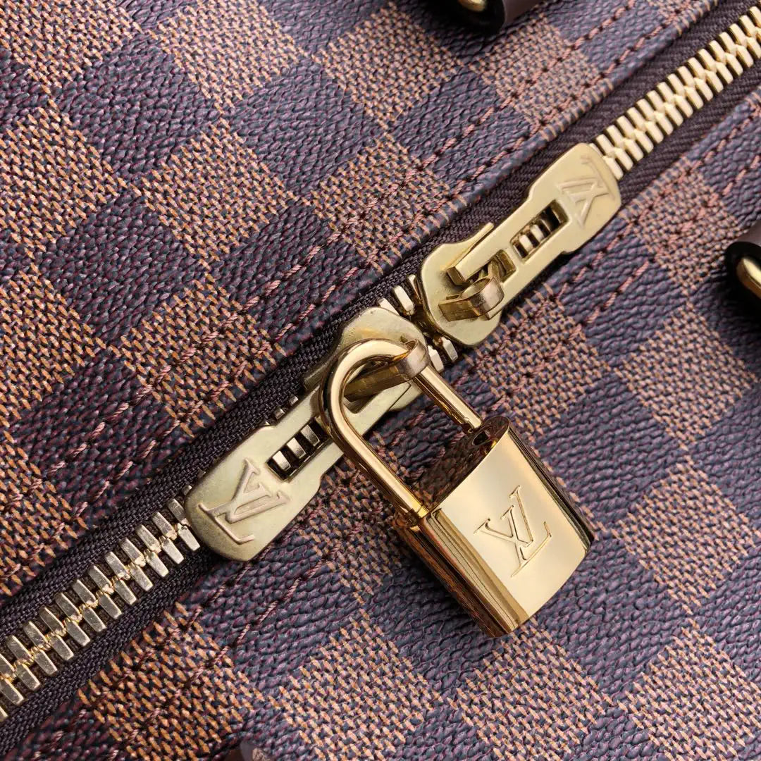 LV N41414 Louis Vuitton Keepall Bandouliere 55 Travel Bag Damier Ebene Canvas