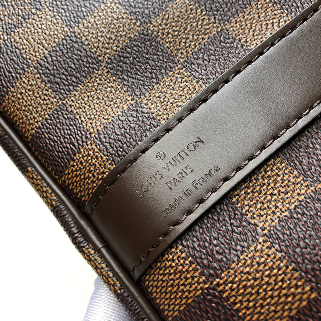 LV N41416 Louis Vuitton Keepall Bandouliere 50 Travel Bag Damier Ebene Canvas