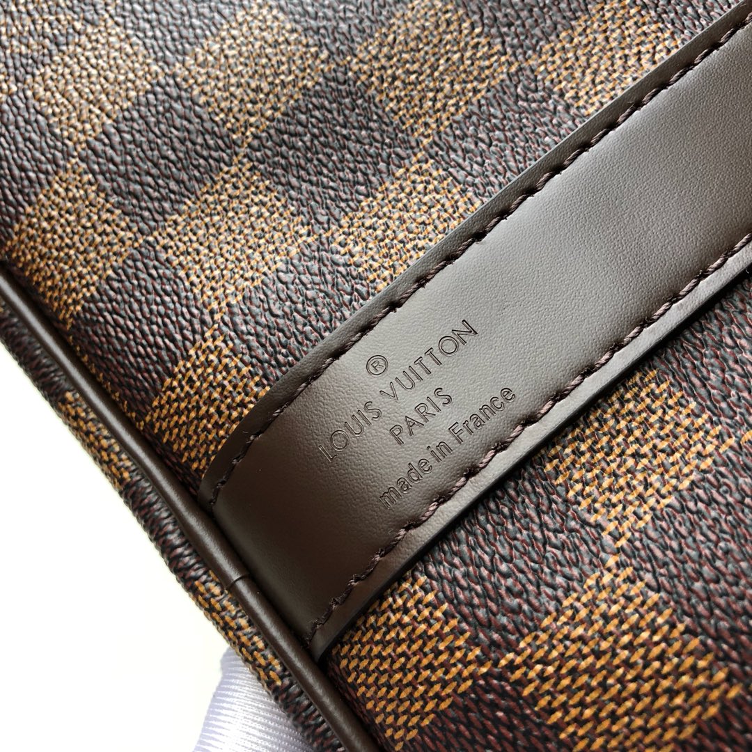 LV N41416 Louis Vuitton Keepall Bandouliere 50 Travel Bag Damier Ebene Canvas
