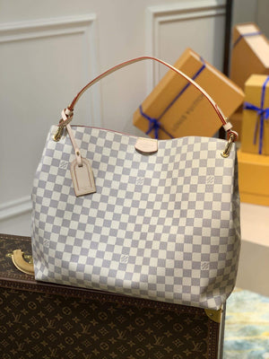 LV N42233 Louis Vuitton Graceful MM Damier azur canvas - Default Title - View 1