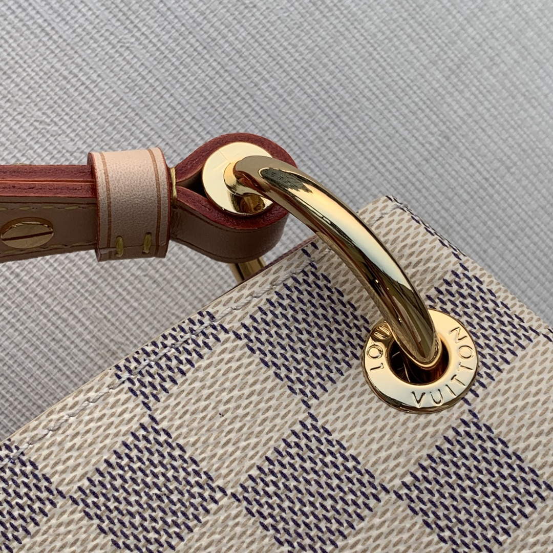 LV N42249 Louis Vuitton Graceful PM M43701 Damier Azur - Default Title - View 5
