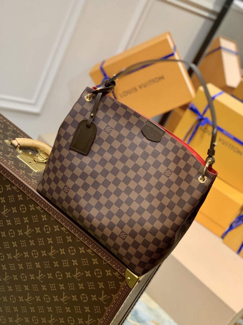 LV N44044 Louis Vuitton Graceful PM N44045 Damier Eb¨¨ne
