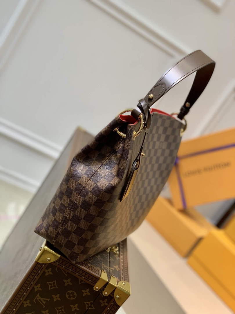 LV N44044 Louis Vuitton Graceful PM N44045 Damier Eb¨¨ne - Default Title - View 3