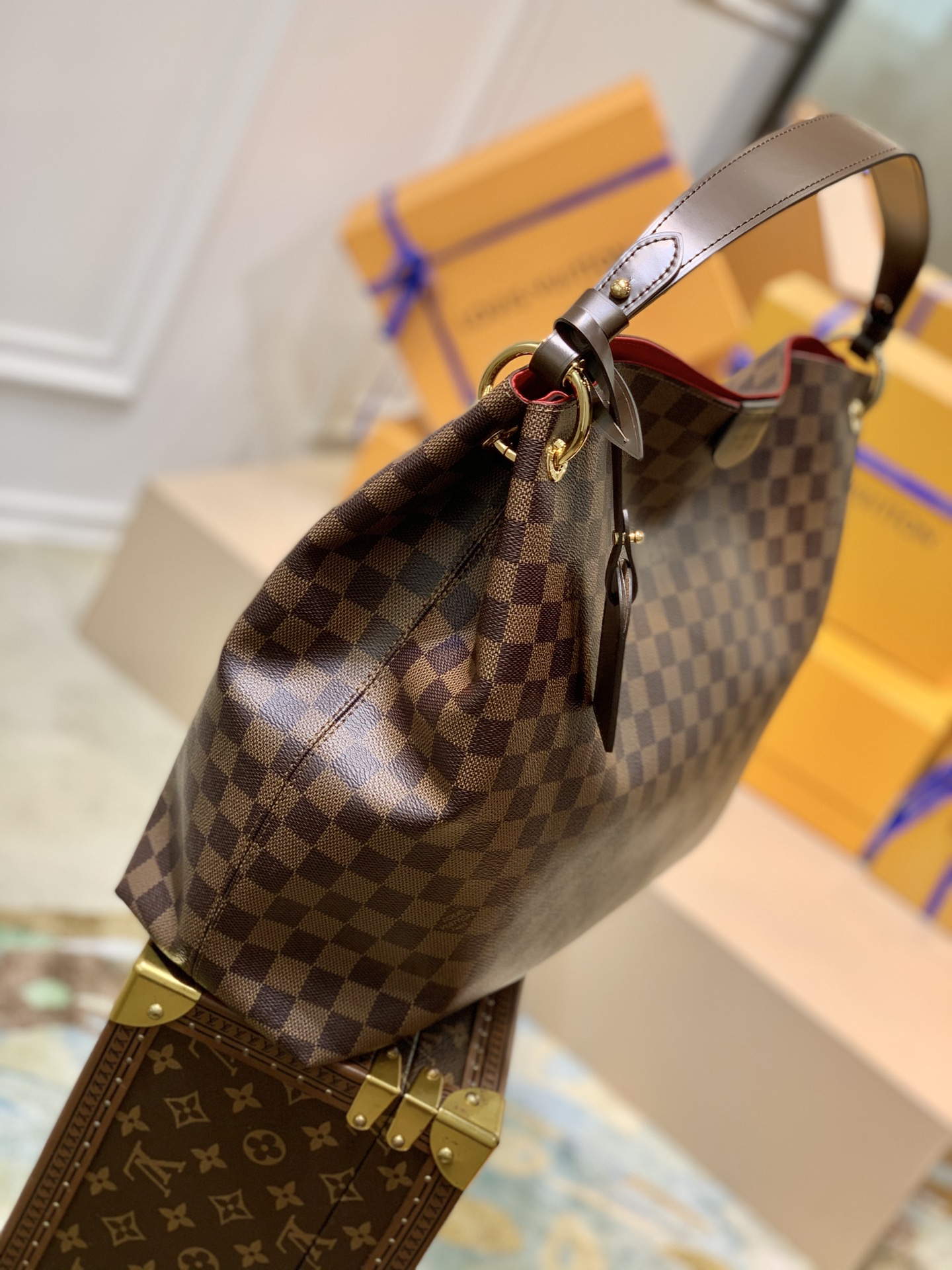 LV N44045 Louis Vuitton Graceful MM N42233 Damier Eb¨¨ne