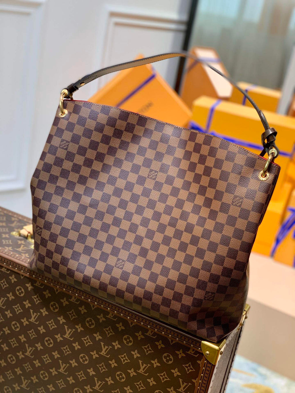 LV N44045 Louis Vuitton Graceful MM N42233 Damier Eb¨¨ne