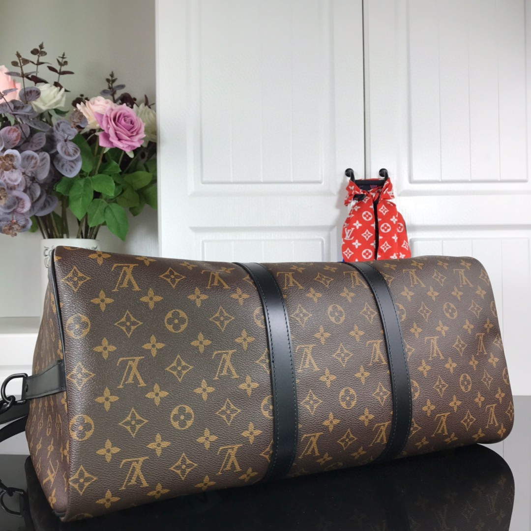 LV N44642 Louis Vuitton Keepall 50B Travel Bag Monogram - Default Title - View 4