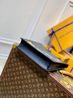 LV N45276 Louis Vuitton Sac Plat Messenger Bag Black - Default Title - View 4