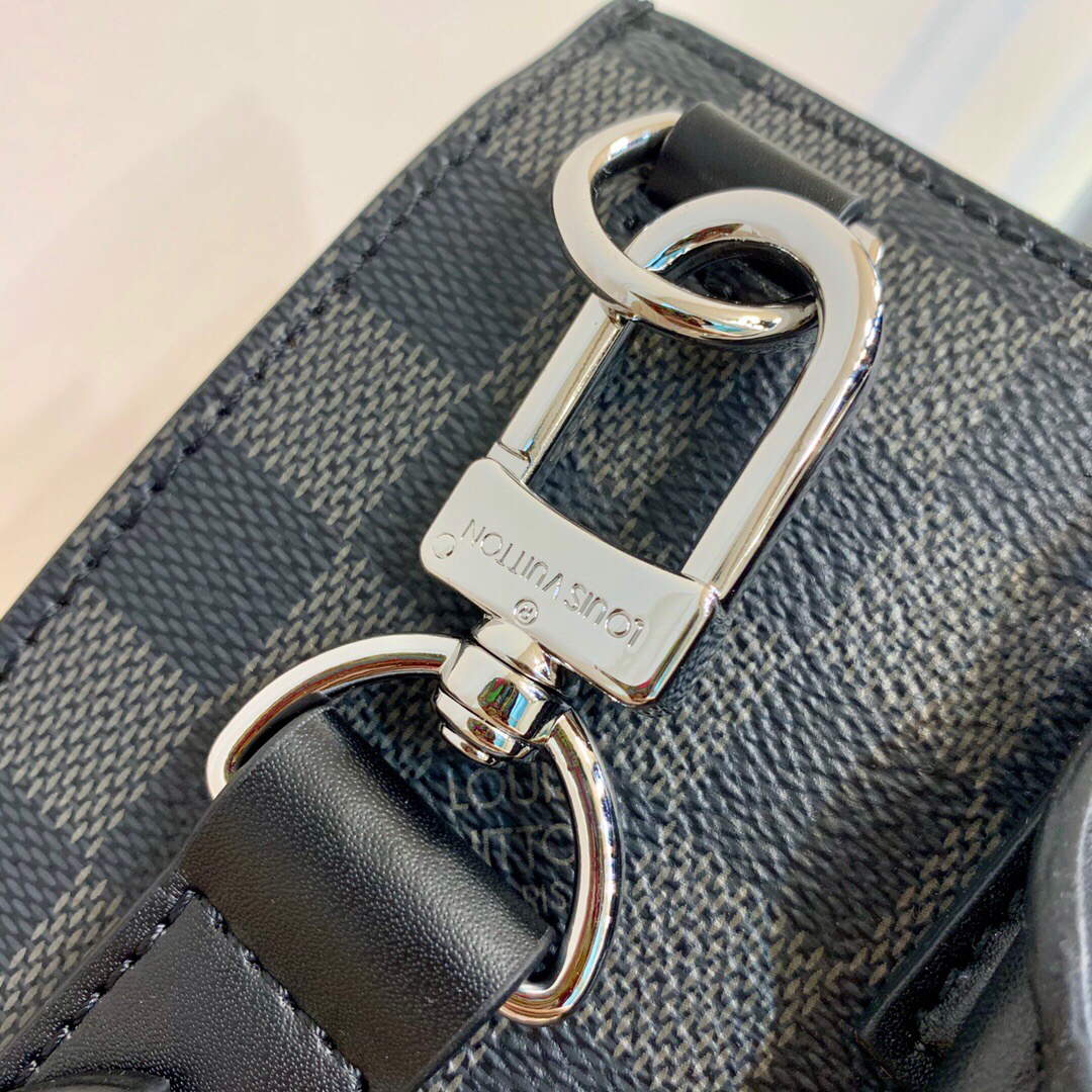 LV N45276 Louis Vuitton Sac Plat Messenger Bag Black - Default Title - View 6