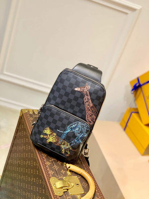LV N45277 Louis Vuitton Avenue Slingbag Black - Default Title - View 1