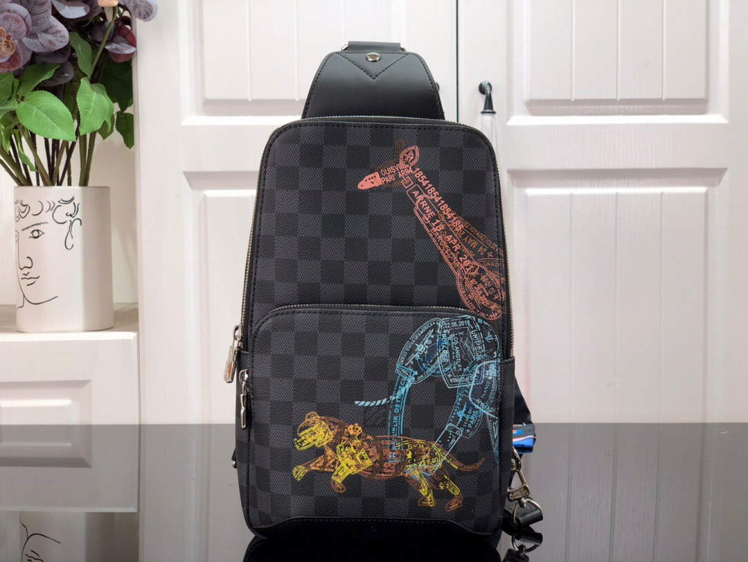 LV N45277 Louis Vuitton Avenue Slingbag Black - Default Title - View 1