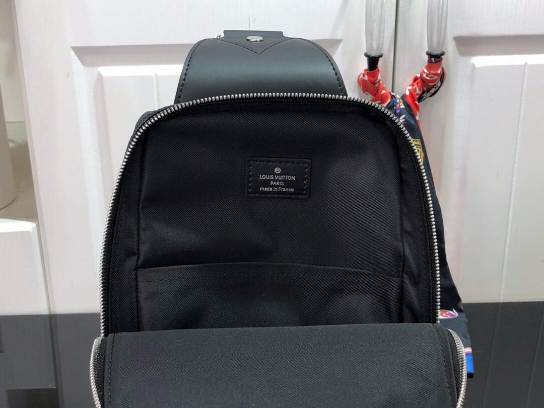 LV N45277 Louis Vuitton Avenue Slingbag Black - Default Title - View 9