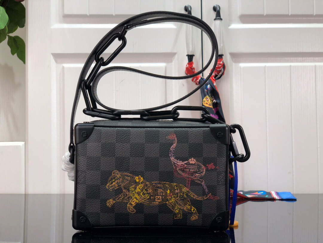 LV N45278 Louis Vuitton Mini Soft Trunk Black - Default Title - View 3