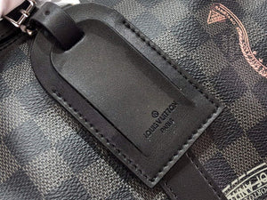 LV N45281 Louis Vuitton Keepall 50B Travel Bag Black - Default Title - View 5