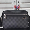 LV N50018 Louis Vuitton Scott Messenger Shoulder Bag Black - luxibagsmall