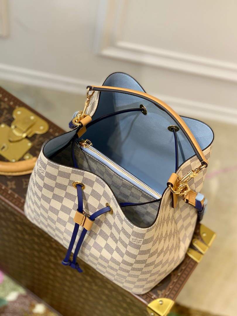 LV N50042 Louis Vuitton N¨¦ONO¨¦ MM Bucket Bag Blue