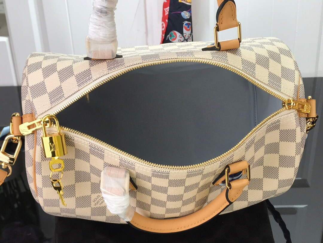 LV N50054 Louis Vuitton Speedy Bandouliere 30 Handbag Blue