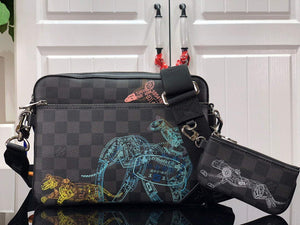 LV N58040 Louis Vuitton Trio Messenger Bag Black - Default Title - View 1