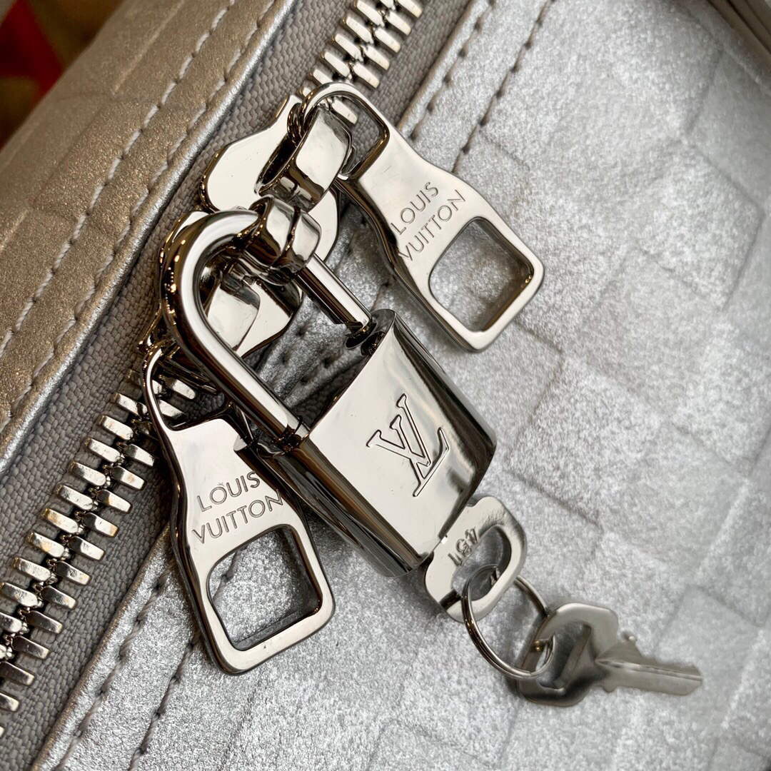 LV N58041 Louis Vuitton Keepall 50B Bandoulière Bag Silver - Default Title - View 4
