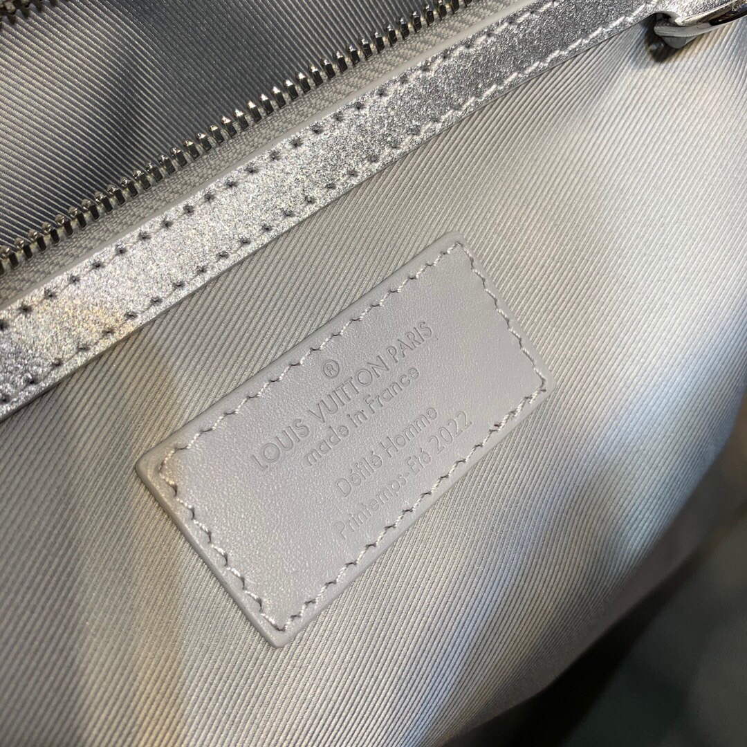 LV N58041 Louis Vuitton Keepall 50B Bandoulière Bag Silver - Default Title - View 9