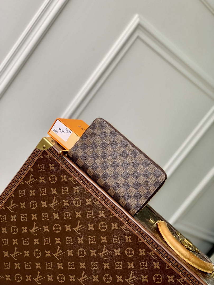 LV N60003 Louis Vuitton Zippy Wallet Damier Ebene - Default Title - View 1