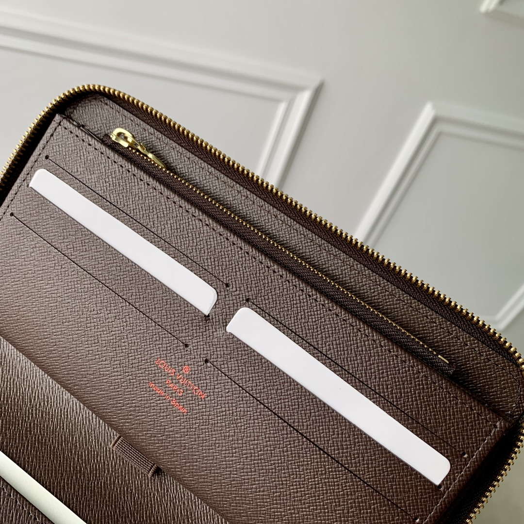 LV N60003 Louis Vuitton Zippy Wallet Damier Ebene