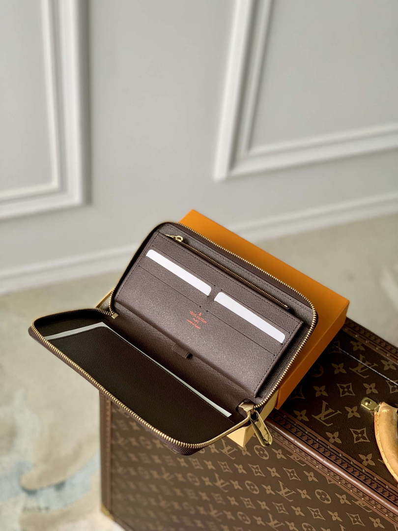 LV N60003 Louis Vuitton Zippy Wallet Damier Ebene - Default Title - View 9
