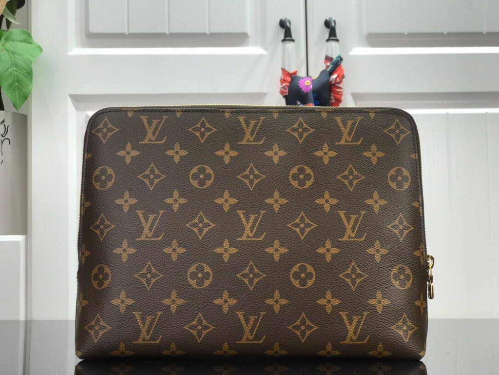 LV N60417 Louis Vuitton Pouch Monogram Canvas Brwon - luxibagsmall