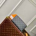 LV N63503 Louis Vuitton Zippy Wallet Damier Black M63076 - Default Title - View 1