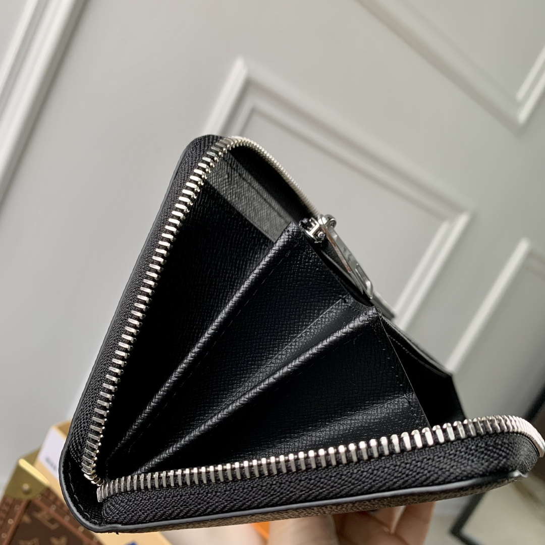 LV N63503 Louis Vuitton Zippy Wallet Damier Black M63076