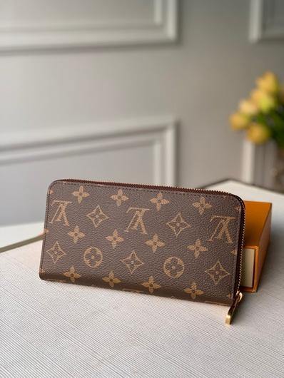 LV N69753 Louis Vuitton Zippy Wallet Brown - luxibagsmall