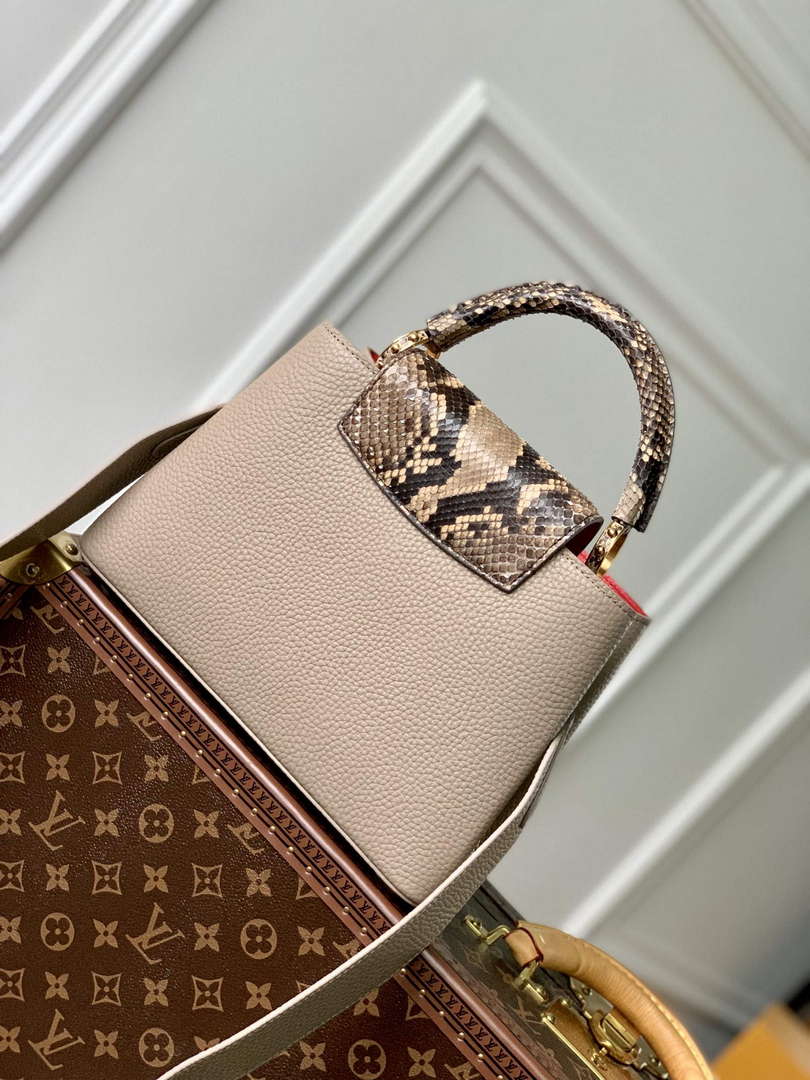 LV N80741 Louis Vuitton Capucines BB Handbag Light coffee