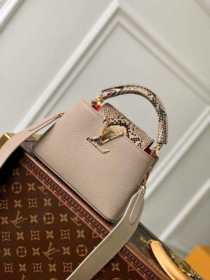 LV N80741 Louis Vuitton Capucines Mini Handbag Light coffee - Default Title - View 1