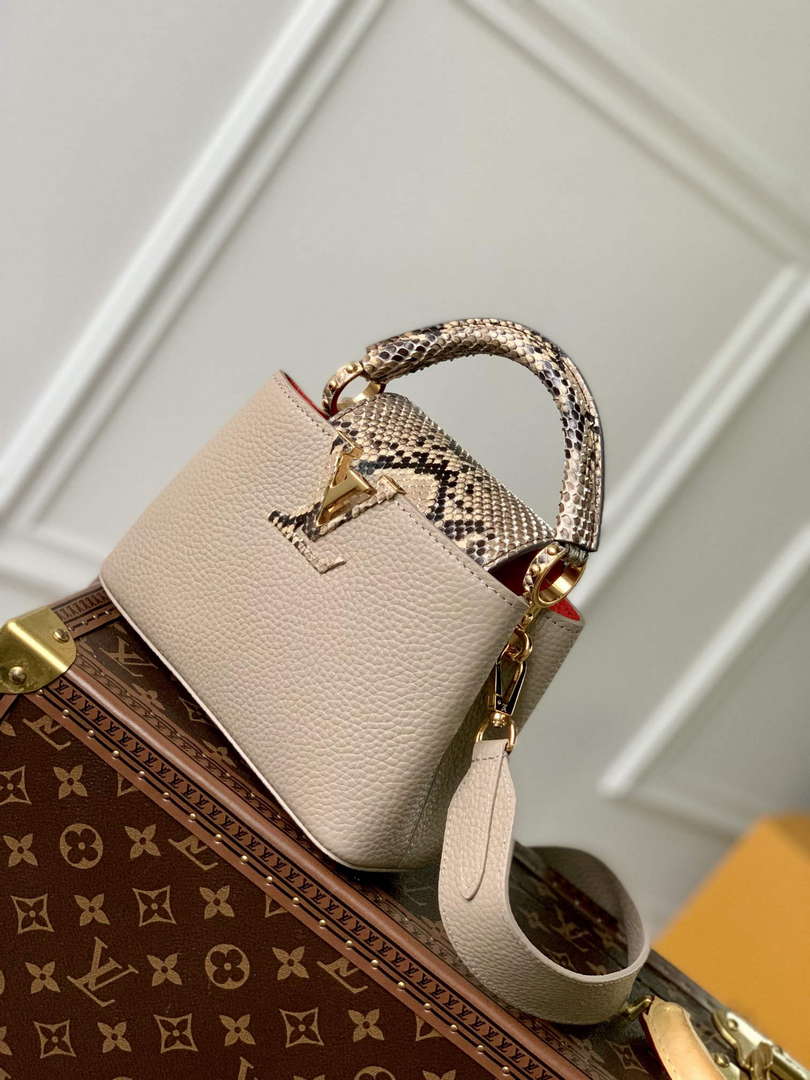 LV N80741 Louis Vuitton Capucines Mini Handbag Light coffee - Default Title - View 2