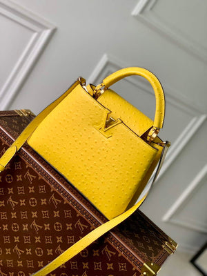 LV N81196 Louis Vuitton Capucines BB Handbag Yellow - Default Title - View 1