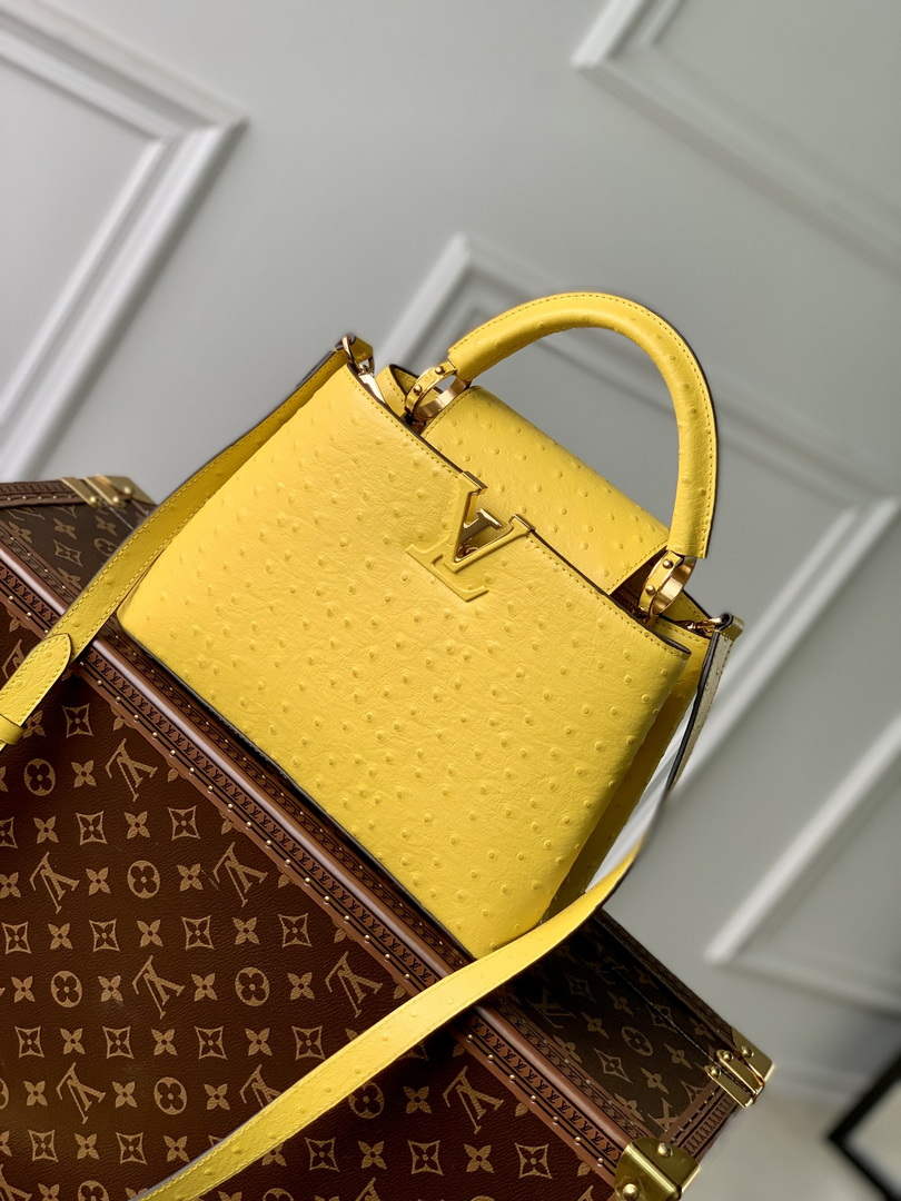 LV N81196 Louis Vuitton Capucines BB Handbag Yellow - Default Title - View 1