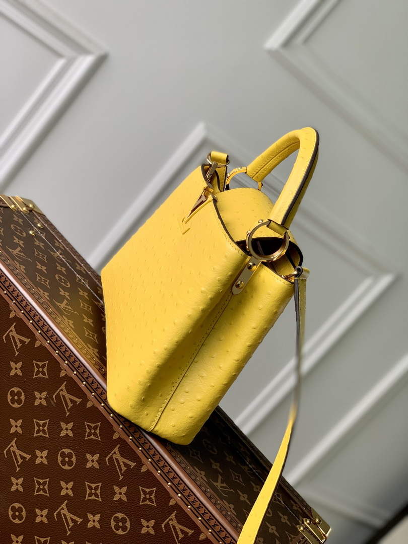 LV N81196 Louis Vuitton Capucines BB Handbag Yellow - Default Title - View 3