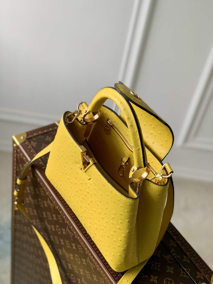 LV N81196 Louis Vuitton Capucines BB Handbag Yellow - Default Title - View 8