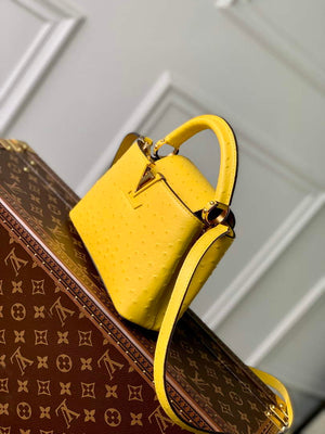 LV N81196 Louis Vuitton Capucines Mini Handbag Yellow - Default Title - View 3