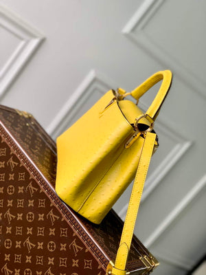 LV N81196 Louis Vuitton Capucines MM Handbag Yellow - Default Title - View 3